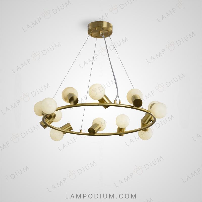 Ring chandeliers and lamps MOSSEL