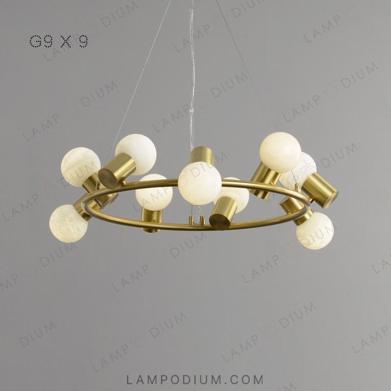 Ring chandeliers and lamps MOSSEL