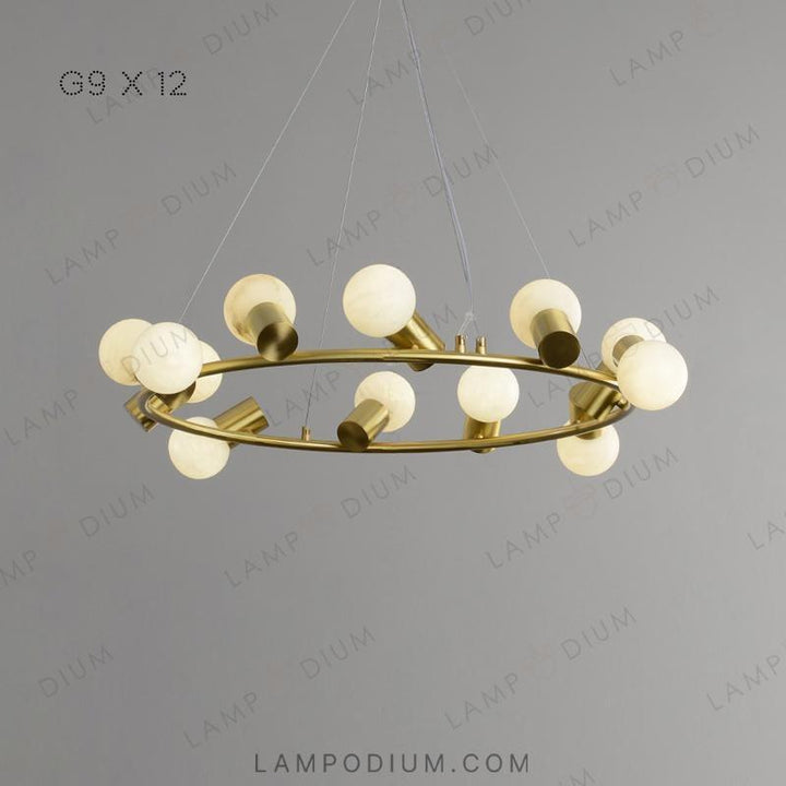 Ring chandeliers and lamps MOSSEL