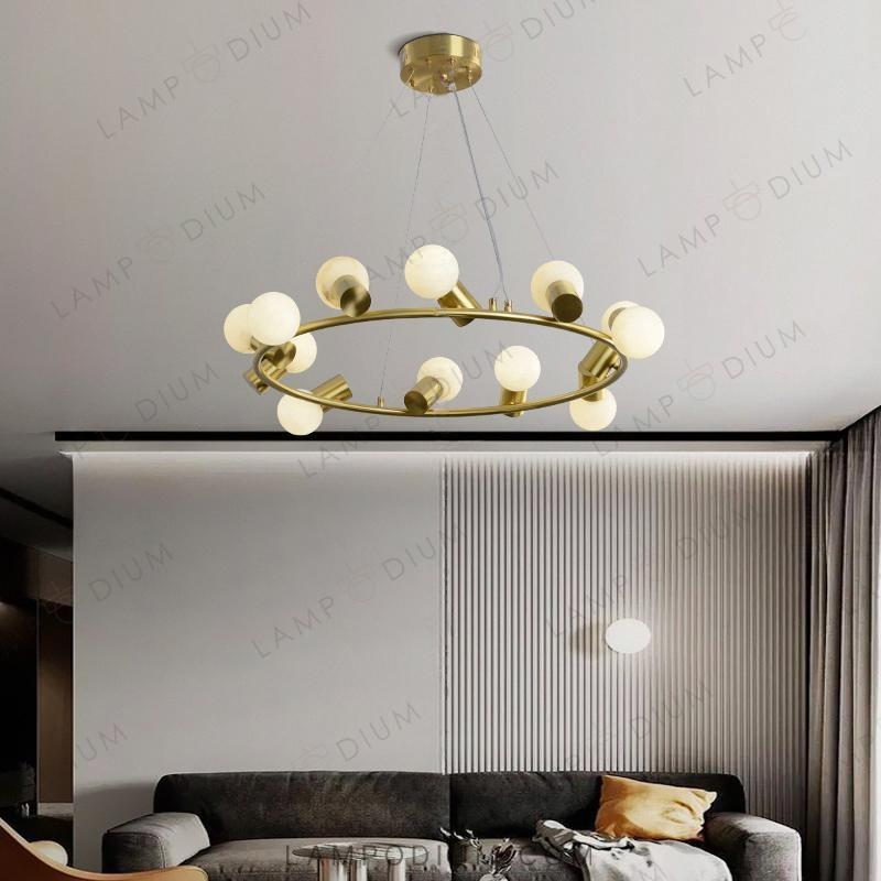 Ring chandeliers and lamps MOSSEL