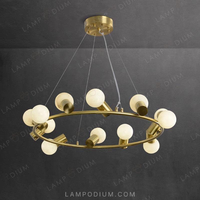 Ring chandeliers and lamps MOSSEL