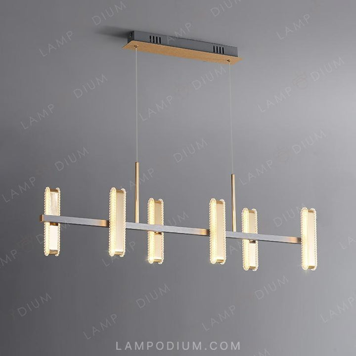 Linear, row luminaire NATANEL