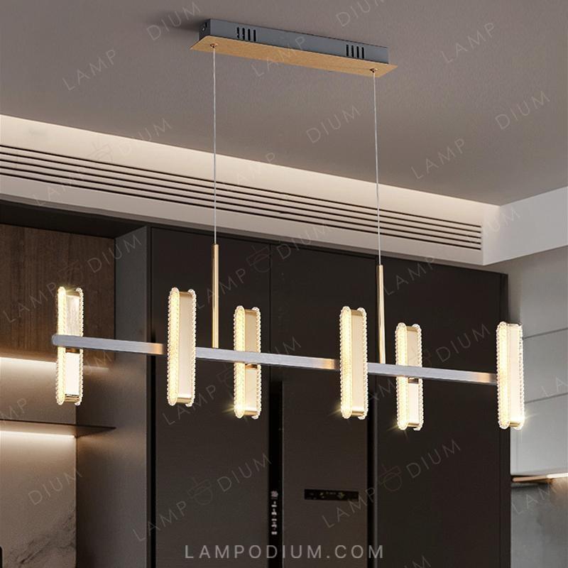 Linear, row luminaire NATANEL