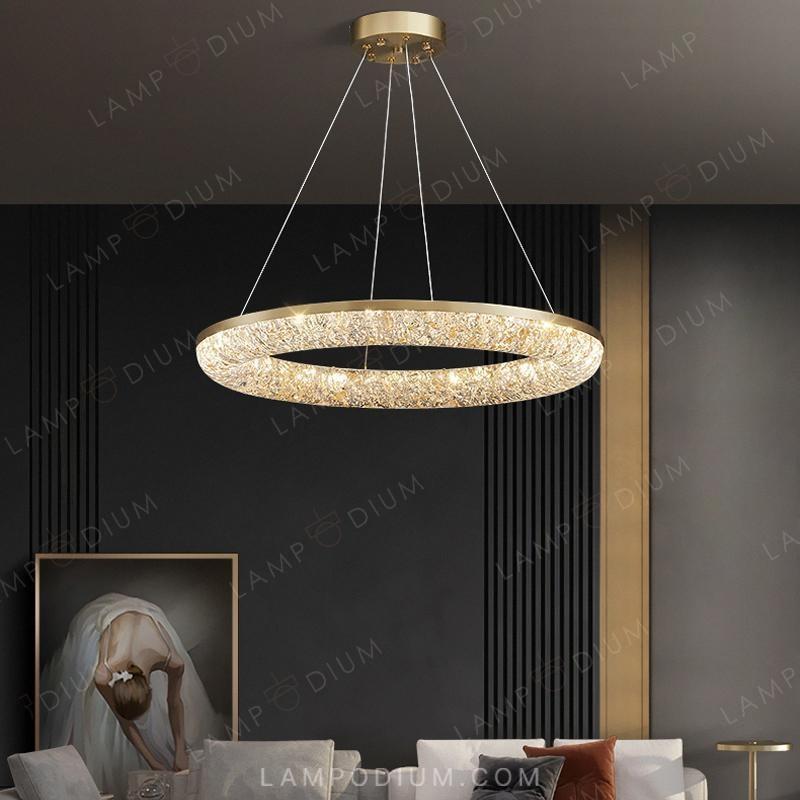 Circular chandeliers and lamps NELIUS ONE