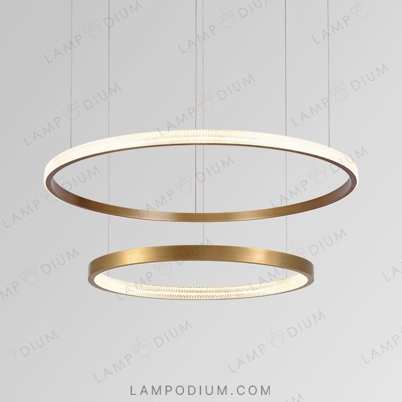 Circular chandeliers and lamps NIMBUS