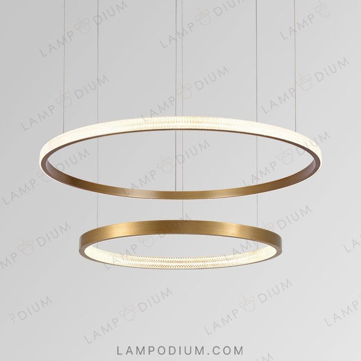 Circular chandeliers and lamps NIMBUS