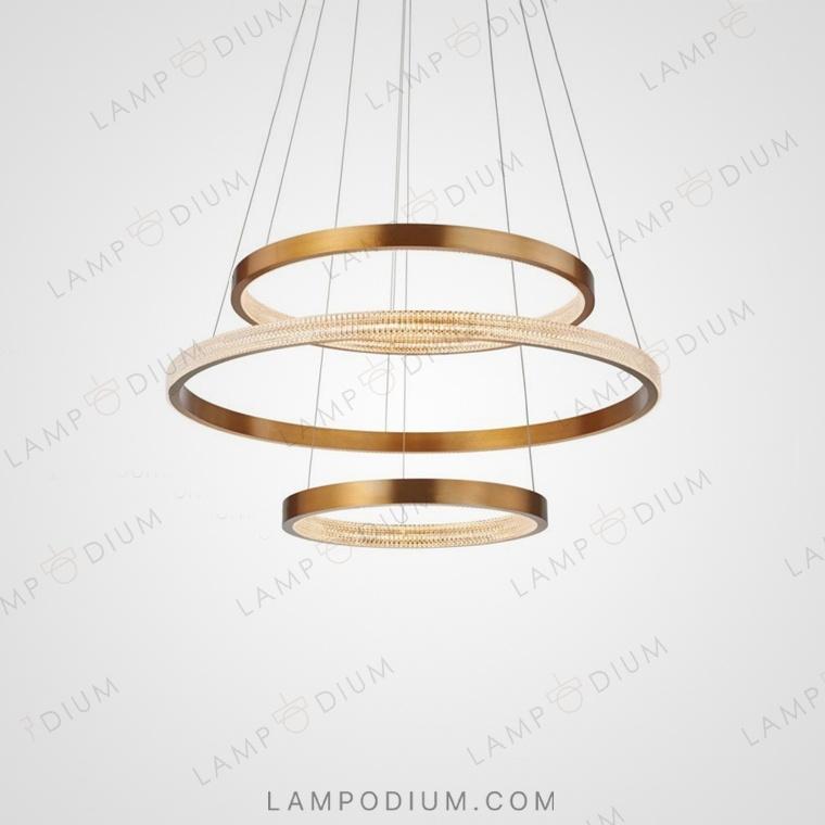 Circular chandeliers and lamps NIMBUS