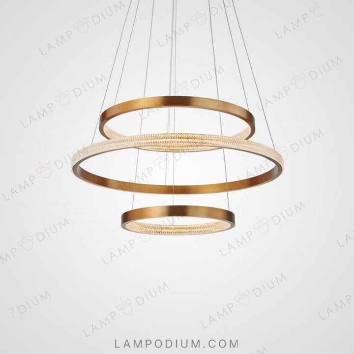 Circular chandeliers and lamps NIMBUS