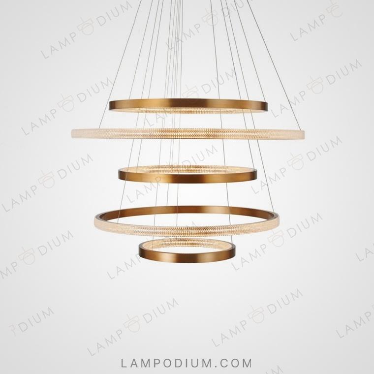 Circular chandeliers and lamps NIMBUS