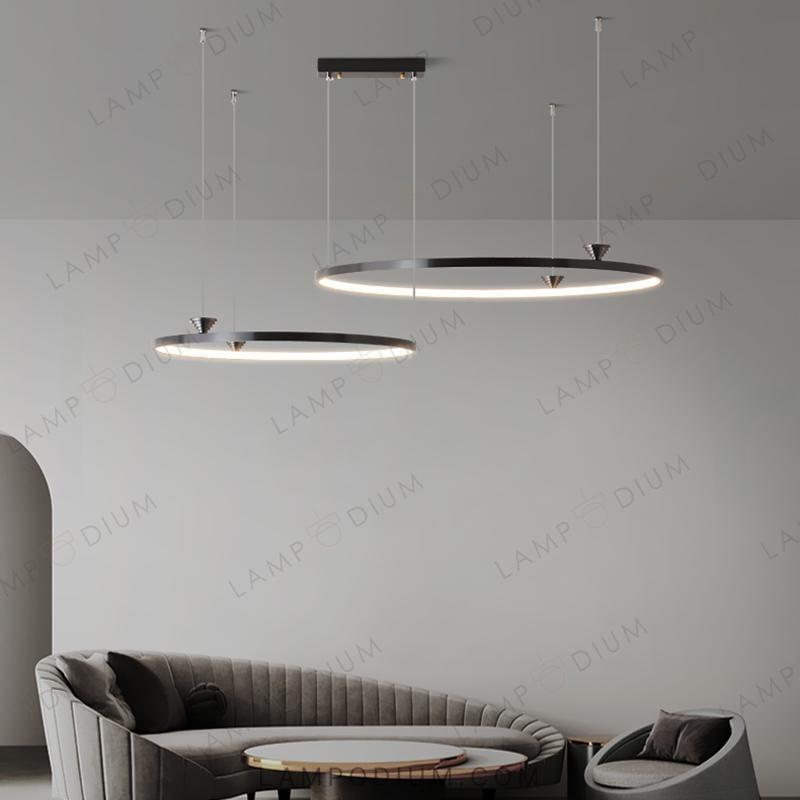 Circular chandeliers and light fixtures NORDEN B