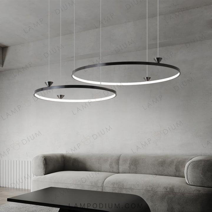 Circular chandeliers and light fixtures NORDEN B