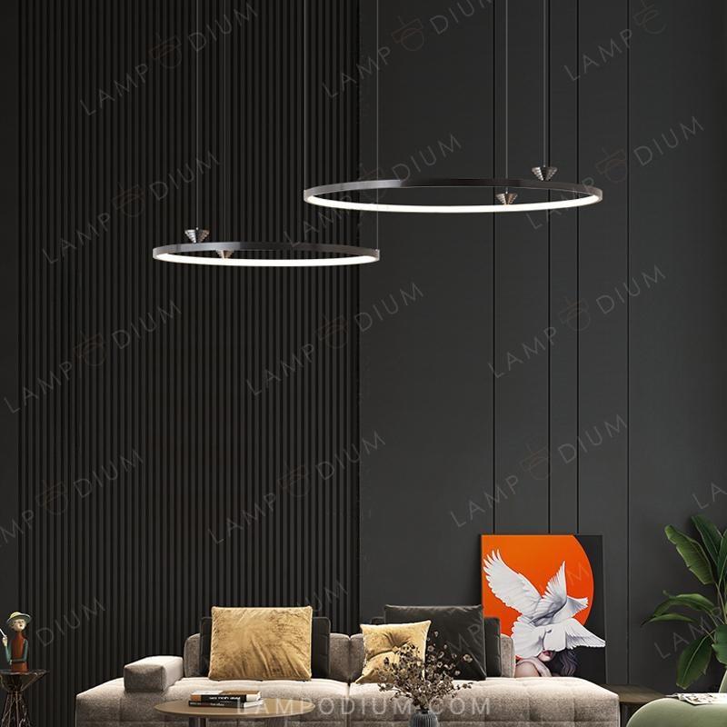 Circular chandeliers and light fixtures NORDEN B