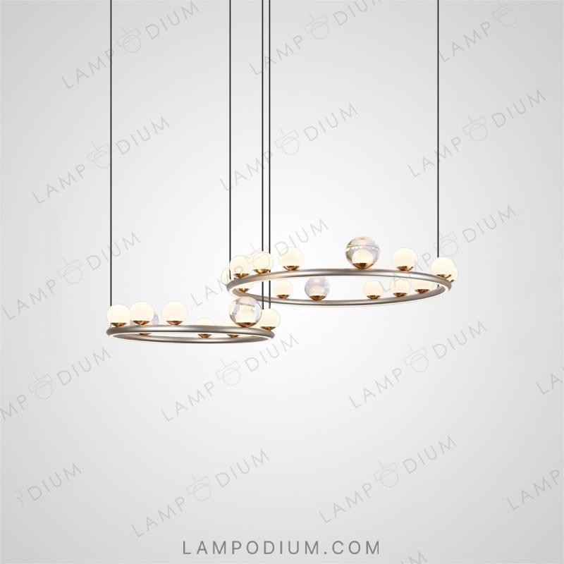 Ring chandeliers and lamps OCTAVIAN COMBO