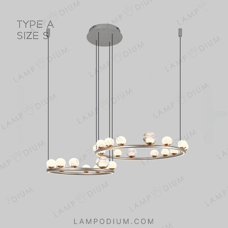 Ring chandeliers and lamps OCTAVIAN COMBO