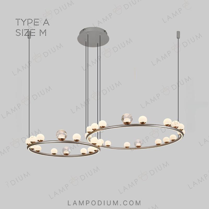 Ring chandeliers and lamps OCTAVIAN COMBO