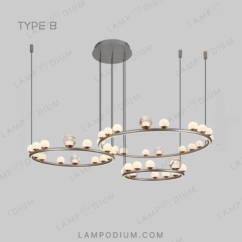 Ring chandeliers and lamps OCTAVIAN COMBO