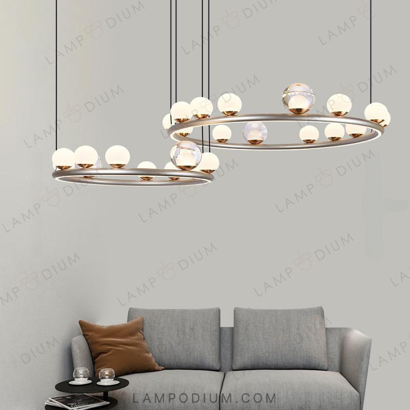 Ring chandeliers and lamps OCTAVIAN COMBO