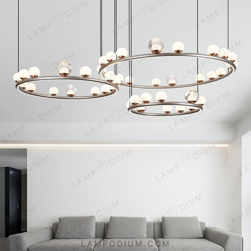 Ring chandeliers and lamps OCTAVIAN COMBO