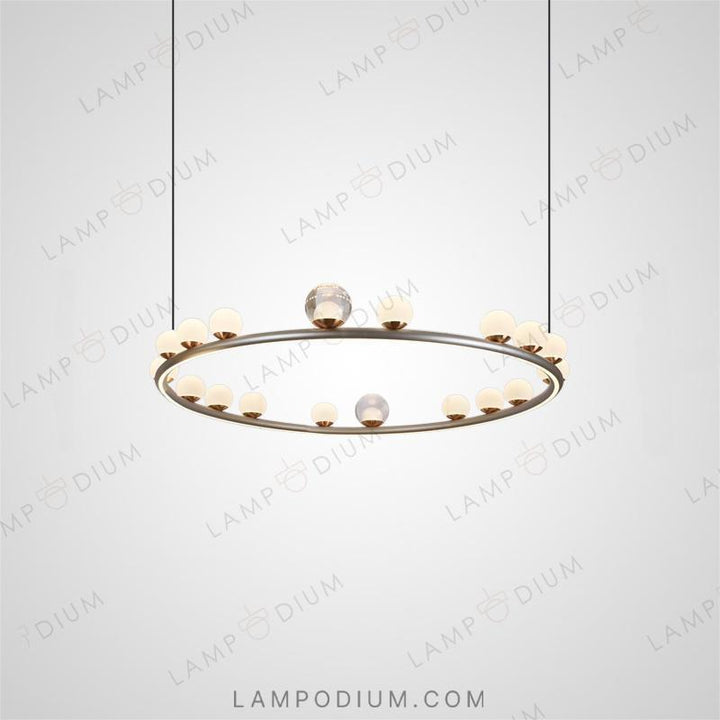 Circular chandeliers and lamps OCTAVIAN