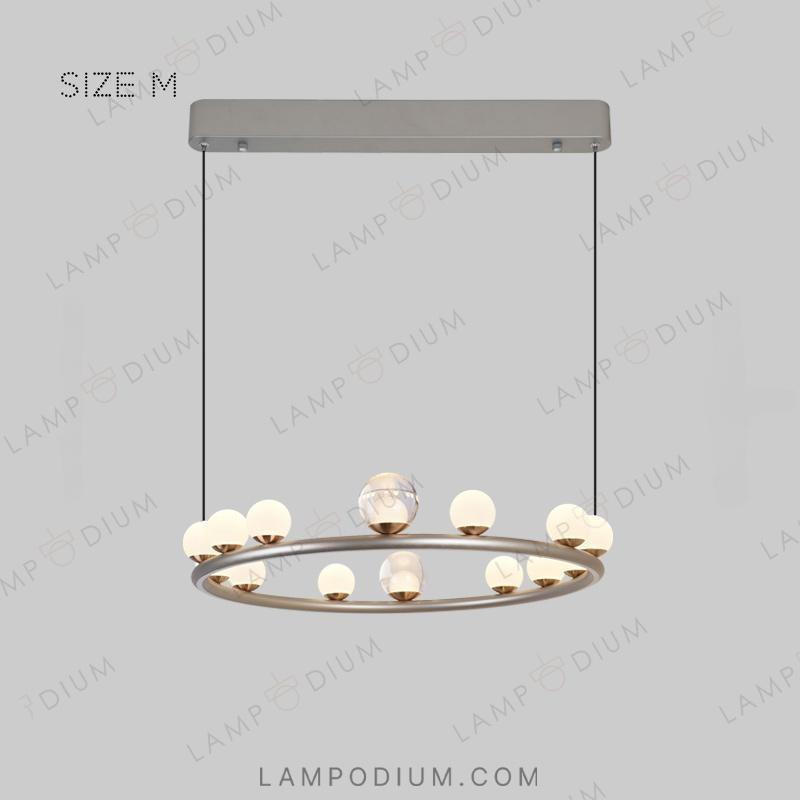 Circular chandeliers and lamps OCTAVIAN