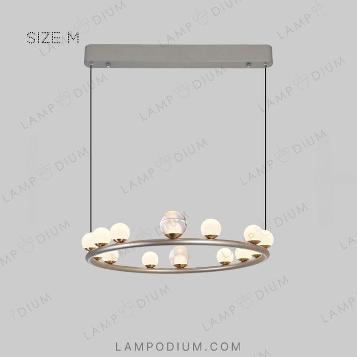 Circular chandeliers and lamps OCTAVIAN