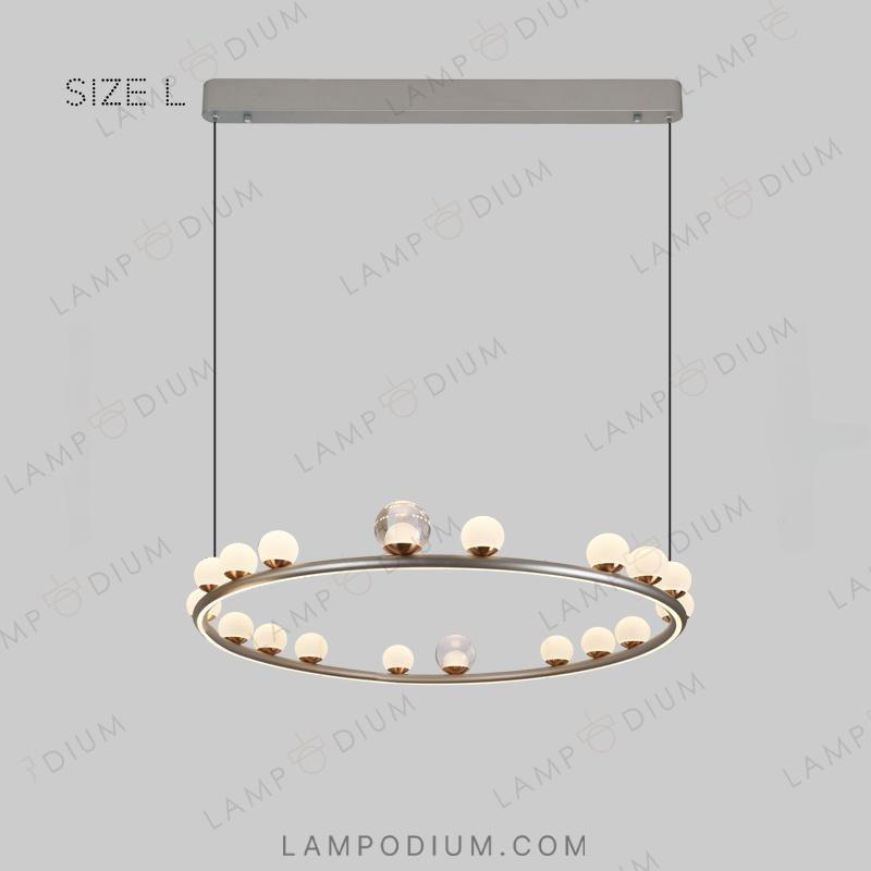 Circular chandeliers and lamps OCTAVIAN