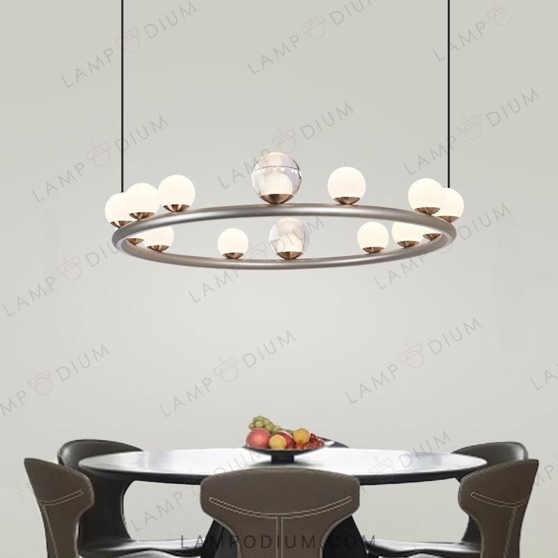 Circular chandeliers and lamps OCTAVIAN