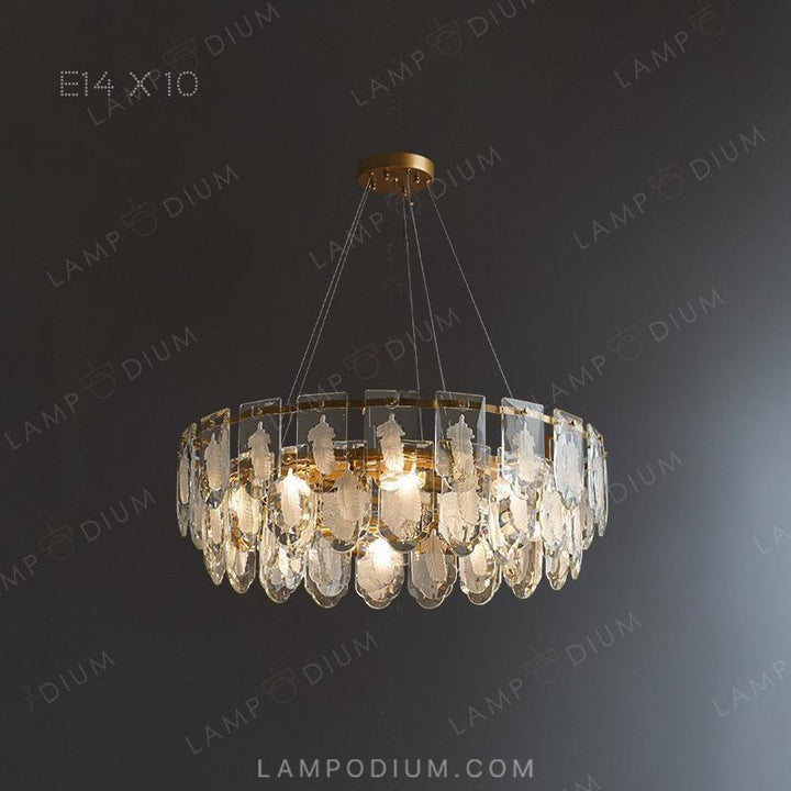 Circular chandeliers and light fixtures ODBORG