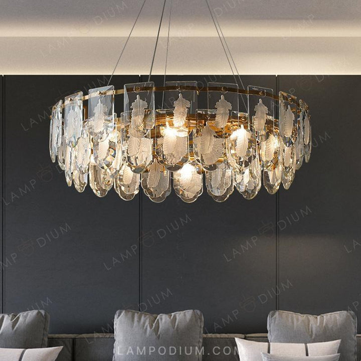 Circular chandeliers and light fixtures ODBORG