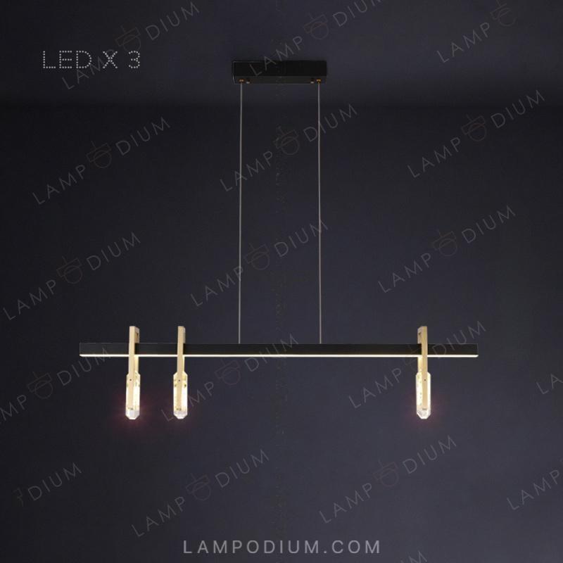 Linear, row luminaire ODELIA LONG