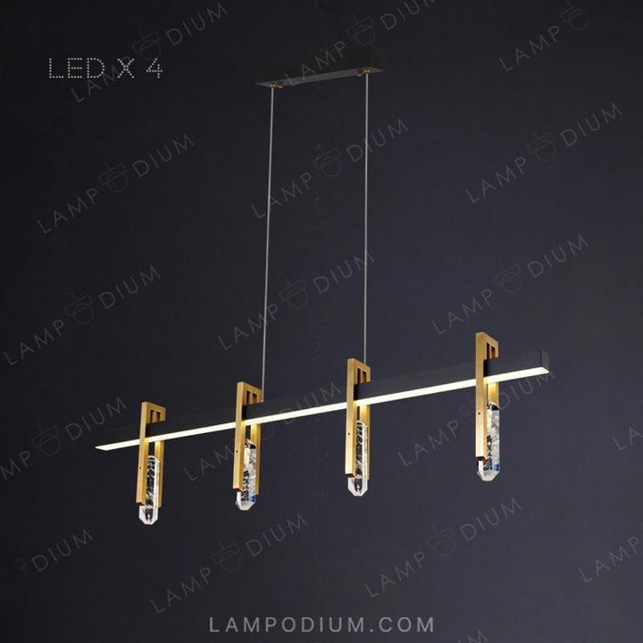 Linear, row luminaire ODELIA LONG