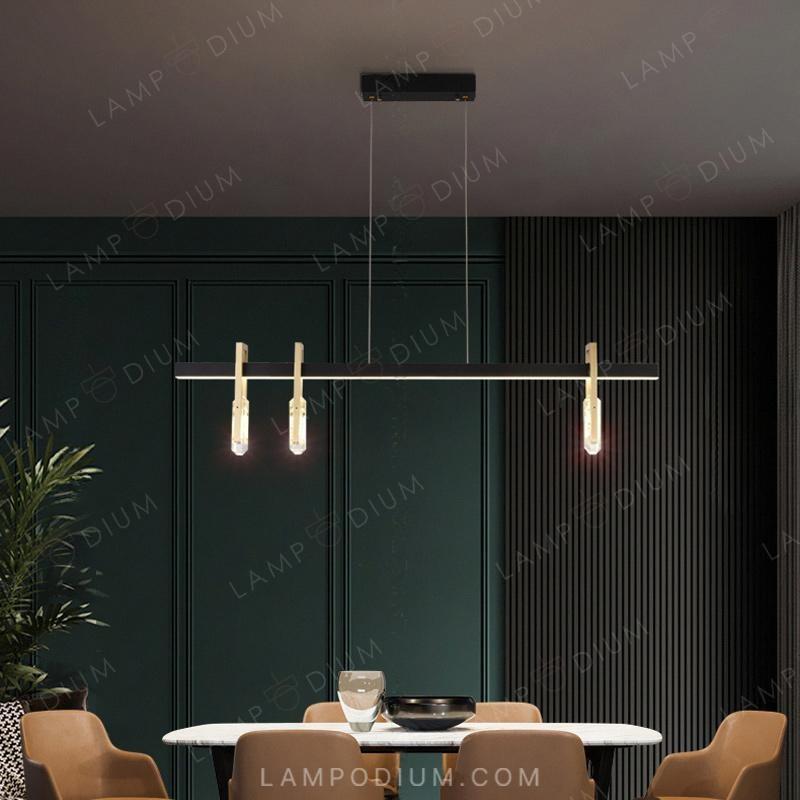 Linear, row luminaire ODELIA LONG