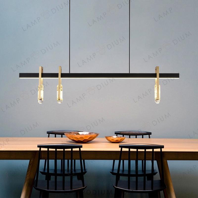 Linear, row luminaire ODELIA LONG