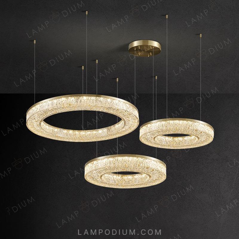 Circular chandeliers and lamps OLAGUS COMBO