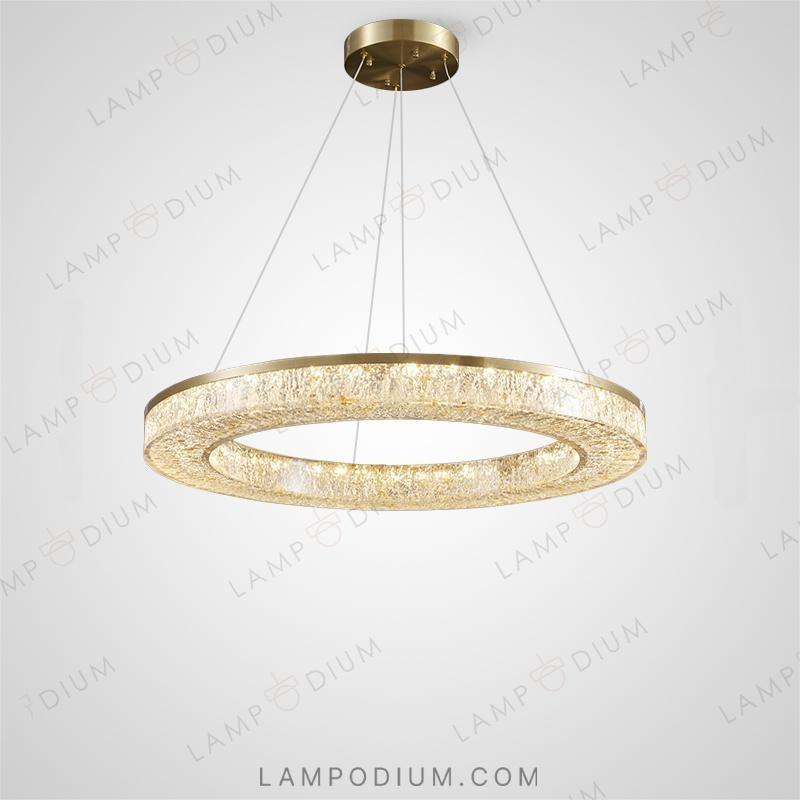 Circular chandeliers and light fixtures OLAGUS ONE