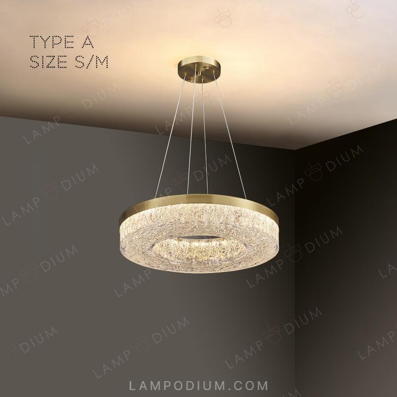 Circular chandeliers and light fixtures OLAGUS ONE