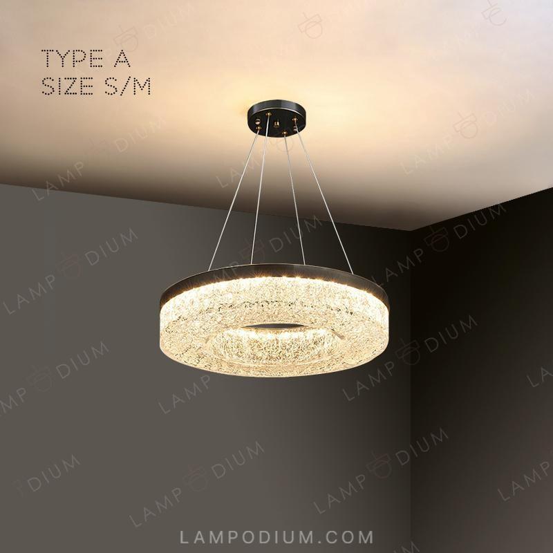 Circular chandeliers and light fixtures OLAGUS ONE