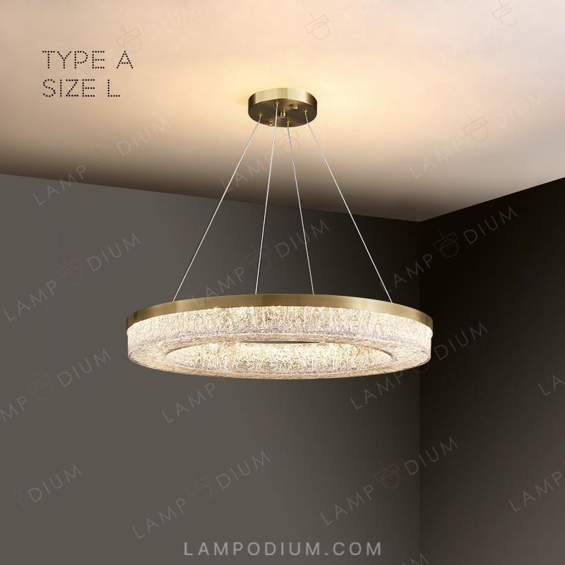 Circular chandeliers and light fixtures OLAGUS ONE