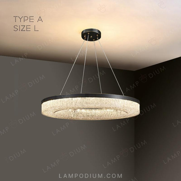 Circular chandeliers and light fixtures OLAGUS ONE