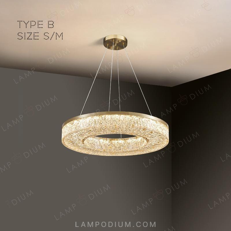 Circular chandeliers and light fixtures OLAGUS ONE