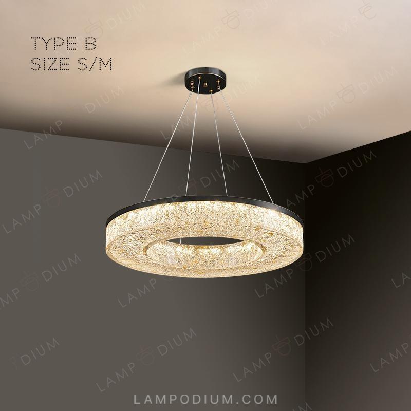 Circular chandeliers and light fixtures OLAGUS ONE