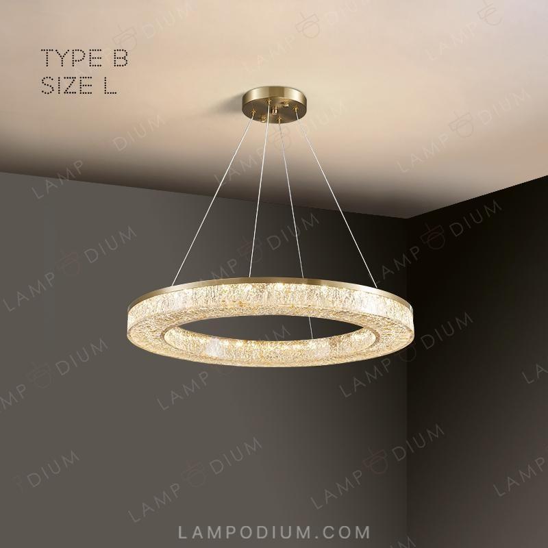 Circular chandeliers and light fixtures OLAGUS ONE