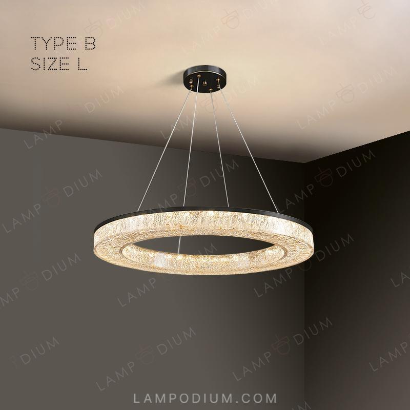 Circular chandeliers and light fixtures OLAGUS ONE