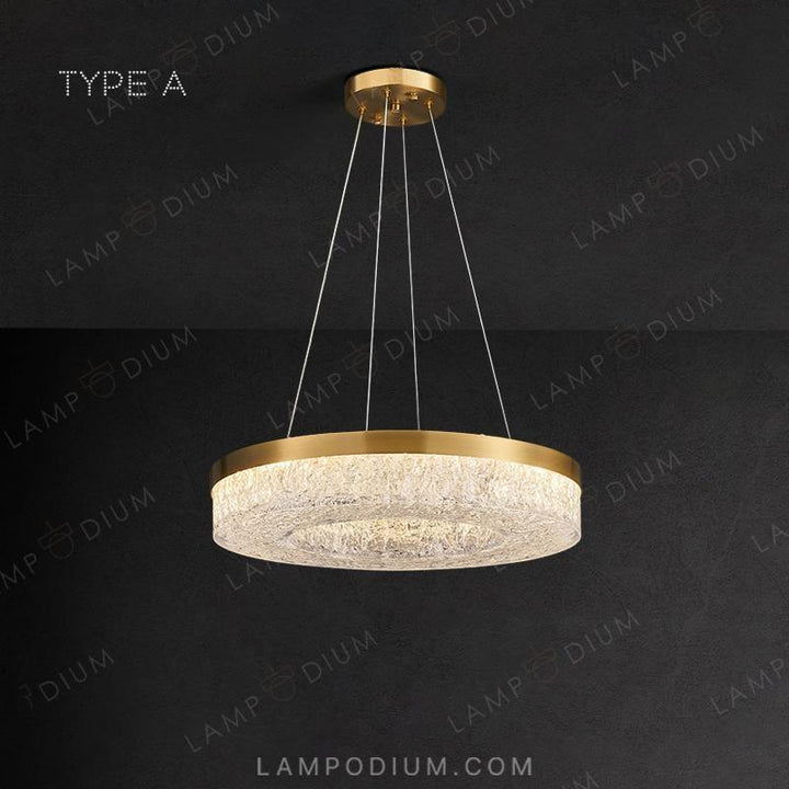 Circular chandeliers and light fixtures OLAGUS ONE