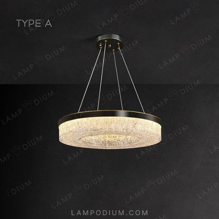 Circular chandeliers and light fixtures OLAGUS ONE