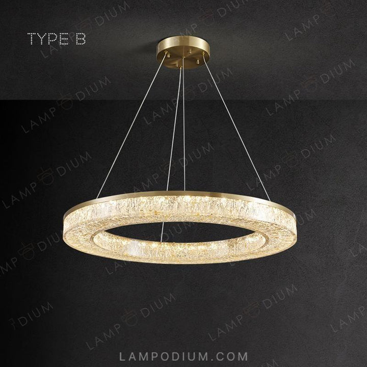 Circular chandeliers and light fixtures OLAGUS ONE