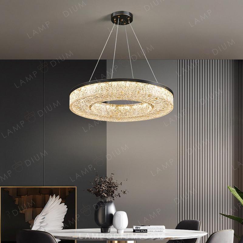 Circular chandeliers and light fixtures OLAGUS ONE