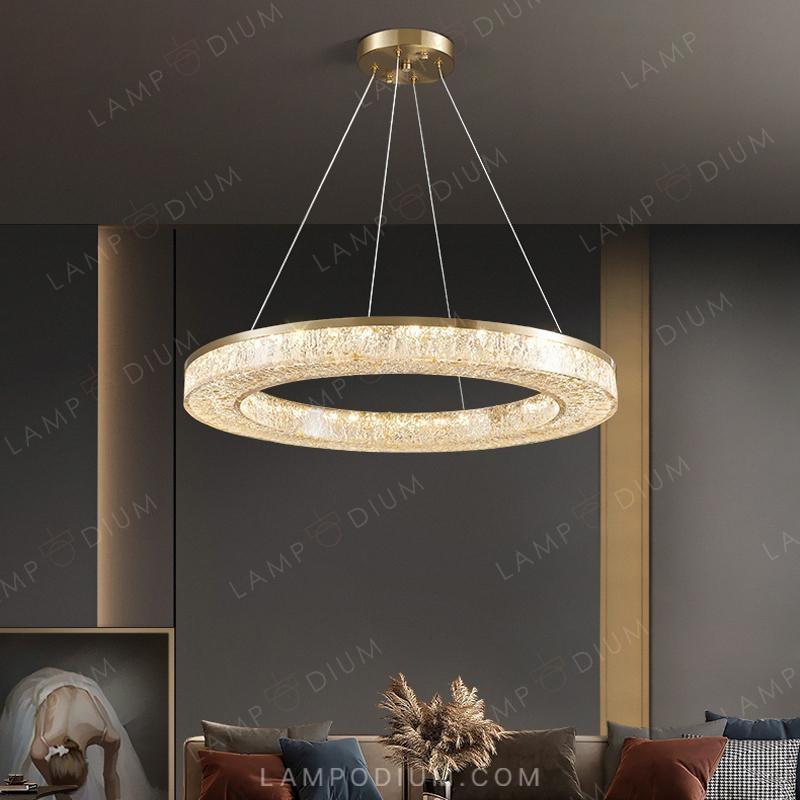 Circular chandeliers and light fixtures OLAGUS ONE