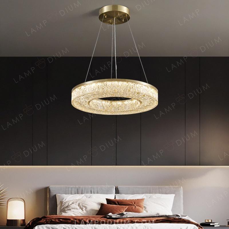 Circular chandeliers and light fixtures OLAGUS ONE