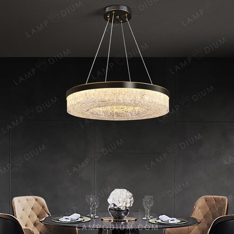 Circular chandeliers and light fixtures OLAGUS ONE